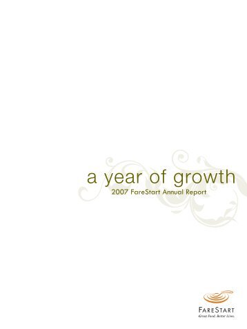 a year of growth - FareStart