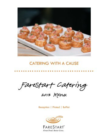 FareStart Catering Menu