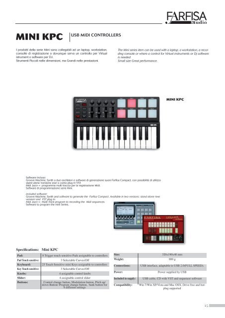 Catalogo 2012 - Con Farfisa il MADE IN ITALY vince