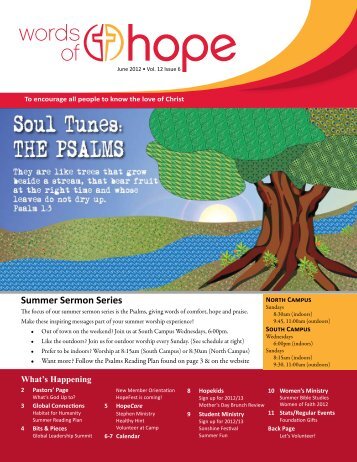 Summer Sermon Series - Hope Lutheran Church