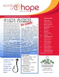 People of Hope Lutheran… we're going fishing for people, and ...