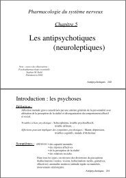 Les antipsychotiques (neuroleptiques)