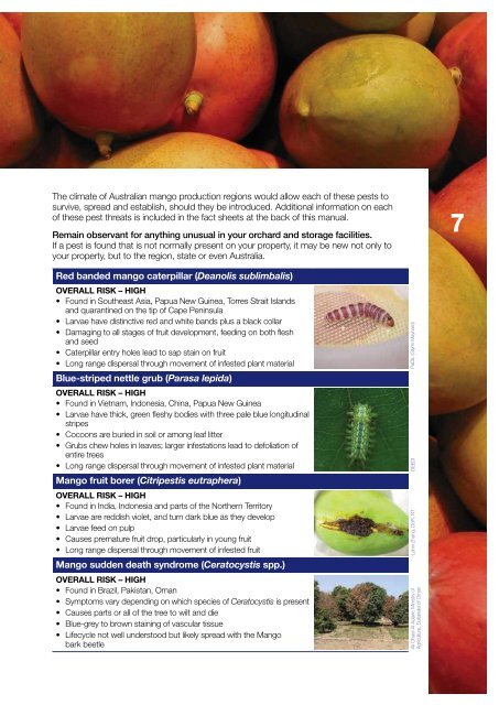 Orchard Biosecurity Manual for the Mango Industry - Farm Biosecurity