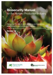 Biosecurity Manual - Nursery and Garden Industry