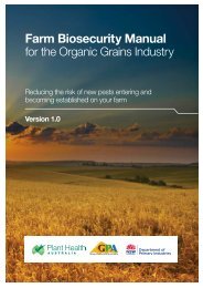Farm Biosecurity Manual for the Organic Grains Industry