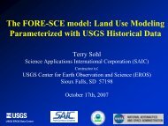 The FORE-SCE model: Land Use Modeling ... - Farm Foundation