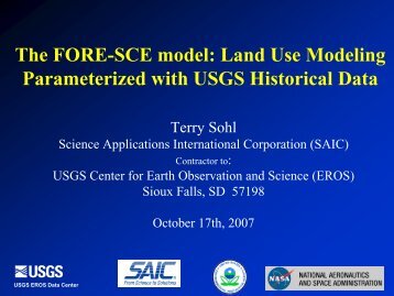 The FORE-SCE model: Land Use Modeling ... - Farm Foundation