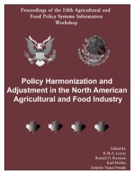 Policy Harmonization and Adjustment in the - Farm Foundation