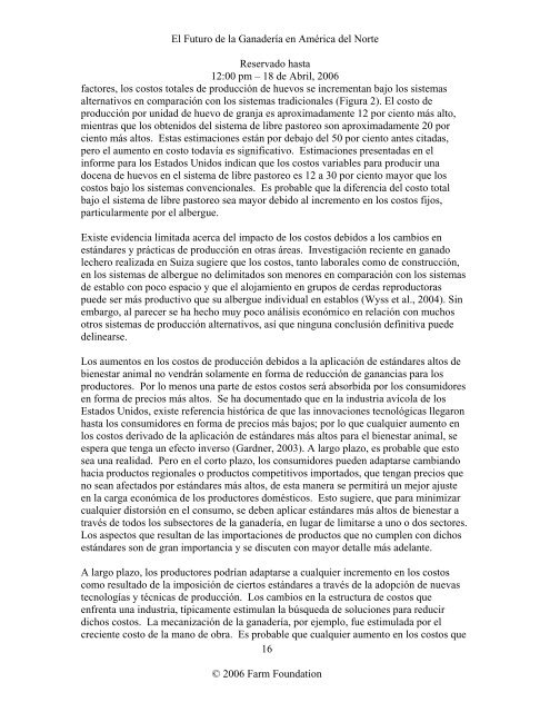 El Futuro de la Ganadería en América del Norte ... - Farm Foundation