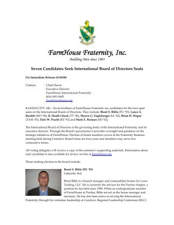 FarmHouse Fraternity, Inc.