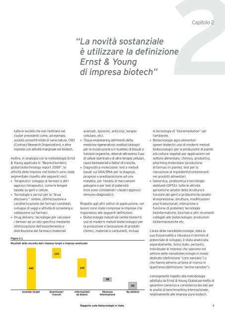 Rapporto sulle biotecnologie in Italia 2010 - Farmindustria