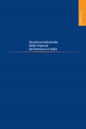 Struttura industriale delle imprese del farmaco in Italia - Farmindustria