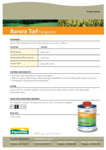 Aurora Turf Fungicide - Farmoz