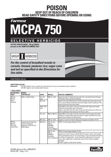 MCPA 750 pmanual - Farmoz