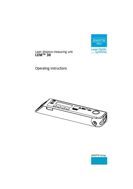 Lemtm 30 Operating Instructions Astech Gmbh