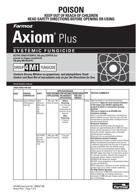 Axiom Plus pmanual - Farmoz