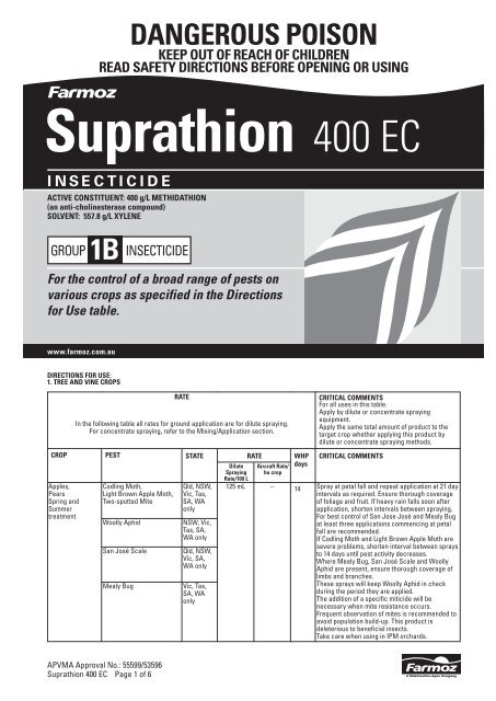 Suprathion 400 EC pmanual_Suprathion 400 p.manual - Farmoz