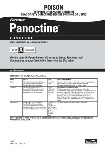 Panoctine pmanual - Farmoz