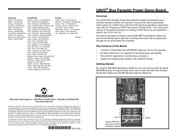 UNI/O Bus Parasitic Power Demo Board - Microchip