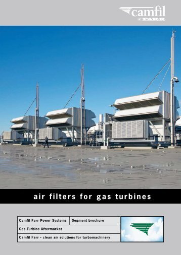 Brochure: Air Filters for Gas Turbines - Camfil APC