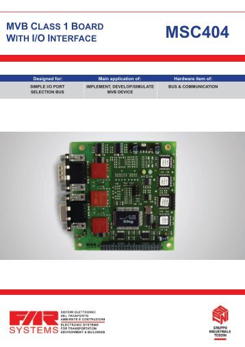 MSC404 data sheet - Far Systems