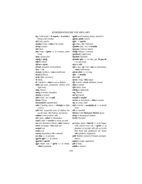 —Kurmanji Kurdish— A Reference Grammar with Selected Readings