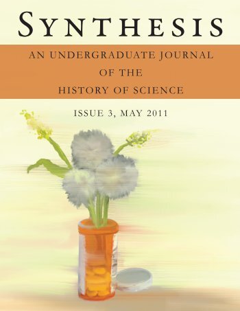 an undergraduate journal of the history of science - Faculty of Arts ...