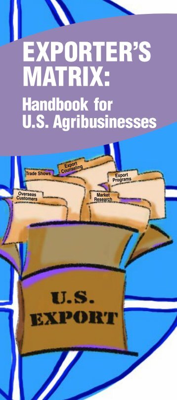 Exporter's Matrix - Foreign Agricultural Service - US Department of ...