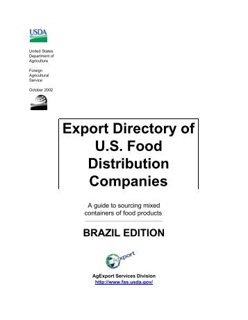 Export Directory of U.S. Food Distribution Companies - Foreign ...