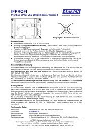 IFPROFI Profibus-Dp für VLM 200/250-Serie - ASTECH Gmbh