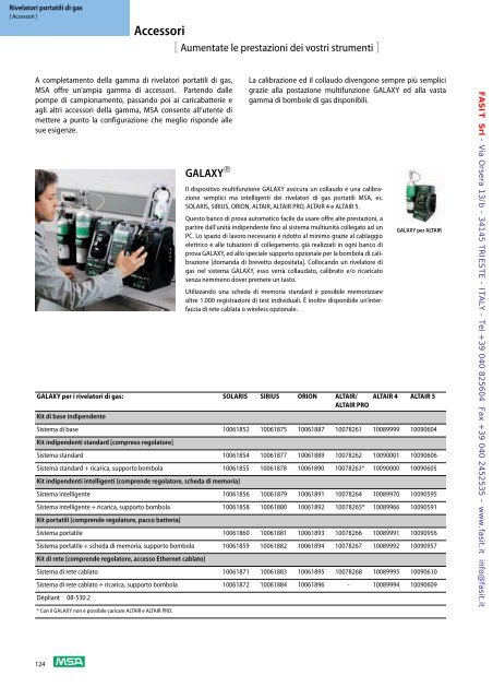 Scarica catalogo MSA - Fasit