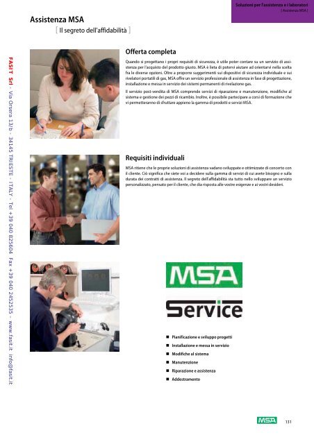 Scarica catalogo MSA - Fasit