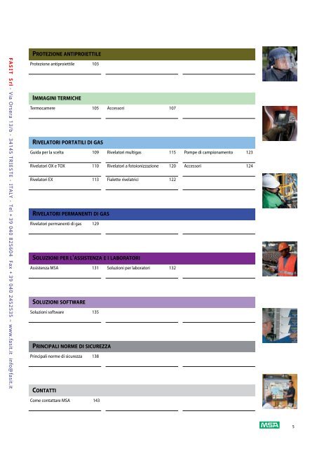 Scarica catalogo MSA - Fasit