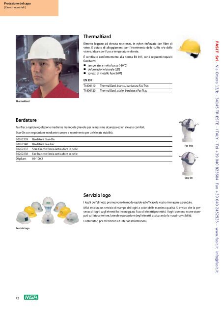 Scarica catalogo MSA - Fasit