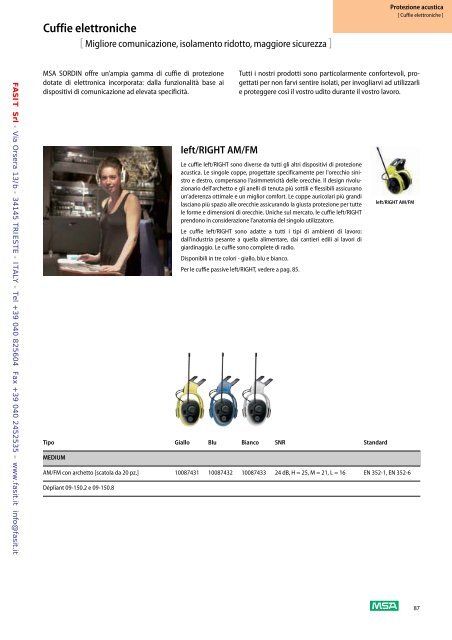 Scarica catalogo MSA - Fasit