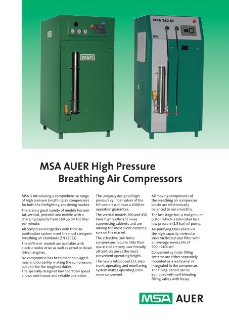 Compressed Air Duties for Breathing Air