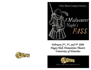 Page 12 - FASS Theatre Company - University of Waterloo