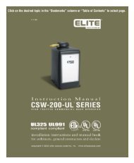 Elite CSW200 Manual - Fast Access Security Corp.
