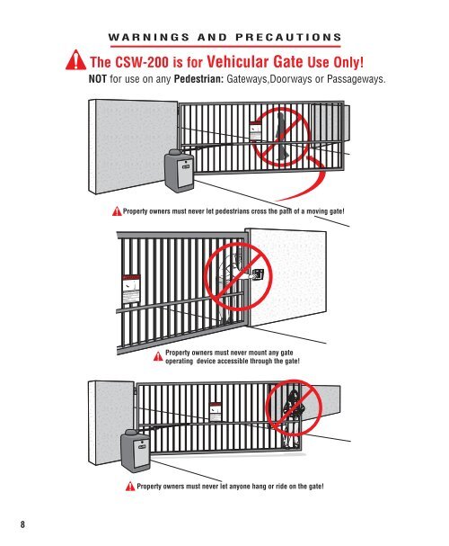 Elite CSW200 Manual - Fast Access Security Corp.