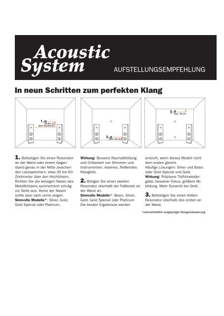 Acoustic System Resonatoren: Aufbauanleitung (DIN ... - FAST Audio