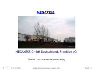 MEGAXESS GmbH Deutschland, Frankfurt /O.