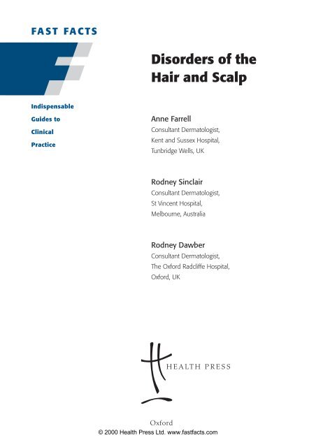 Disorders of the Hair and Scalp - Fast Facts