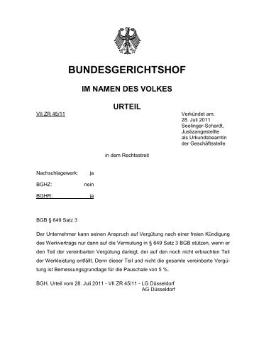 BUNDESGERICHTSHOF - Auktionshilfe.info