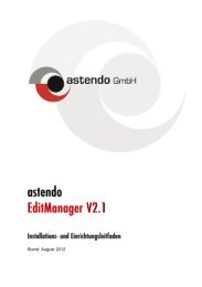 Download Installationsleitfaden - astendo Gmbh