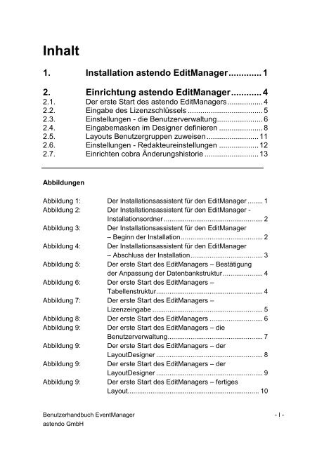 Download Installationsleitfaden - astendo Gmbh