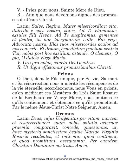 Priez Le Rosaire