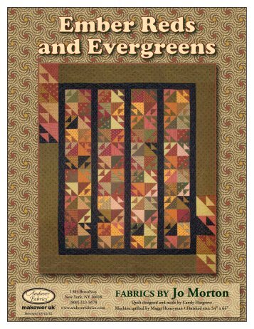 Ember Reds and Evergreens - Fat Quarter Shop