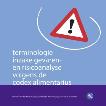 en risicoanalyse volgens de codex alimentarius - Favv