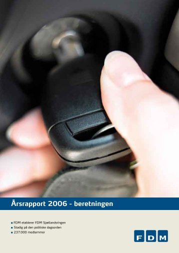 Årsrapport 2006 - beretningen - FDM