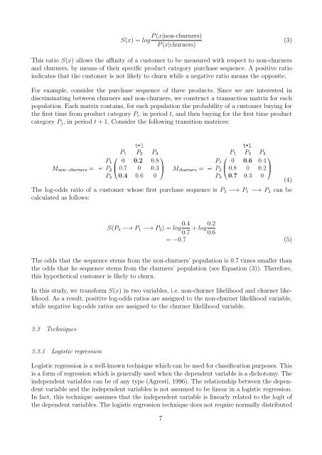 Predicting Partial Customer Churn Using Markov for Discrimination ...